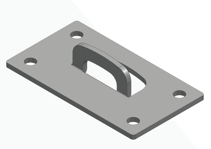 PIASTRA A MURO "LINEA WALL" ATTACCO FRONTALE - Artelineavita