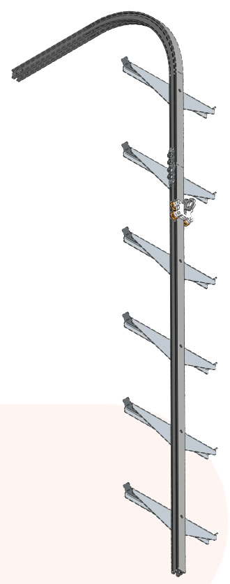 SCALA PER ACCESSO COPERTURA CON BINARIO SCORREVOLE - Artelineavita