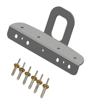 GANCIO PER LAMIERA GRECATA CON FISSAGGI - Artelineavita